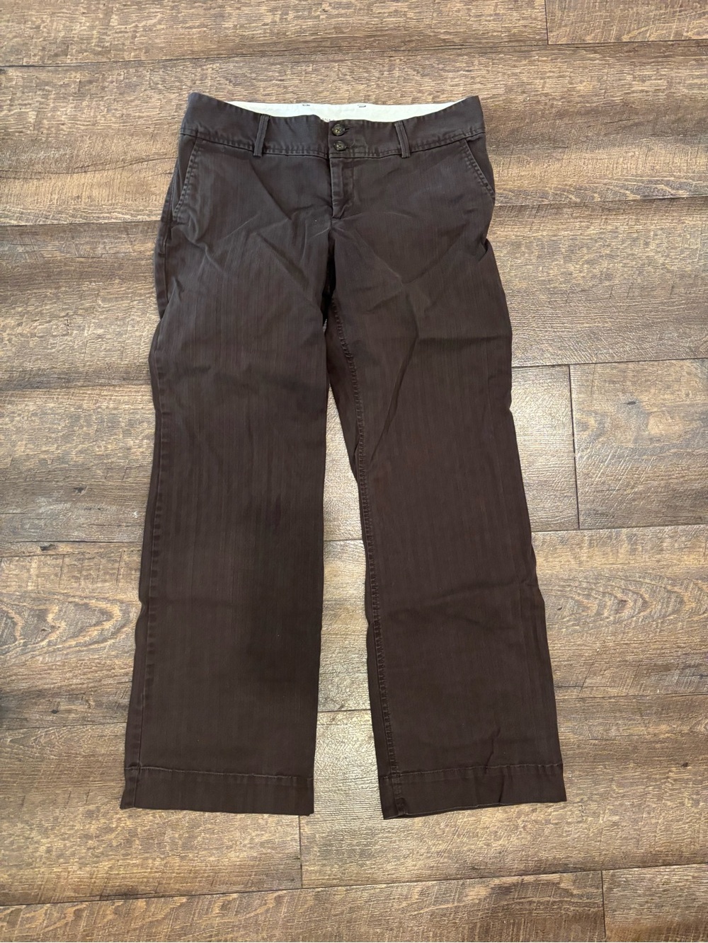Banana Republic Women's Dark Brown Chino Pants